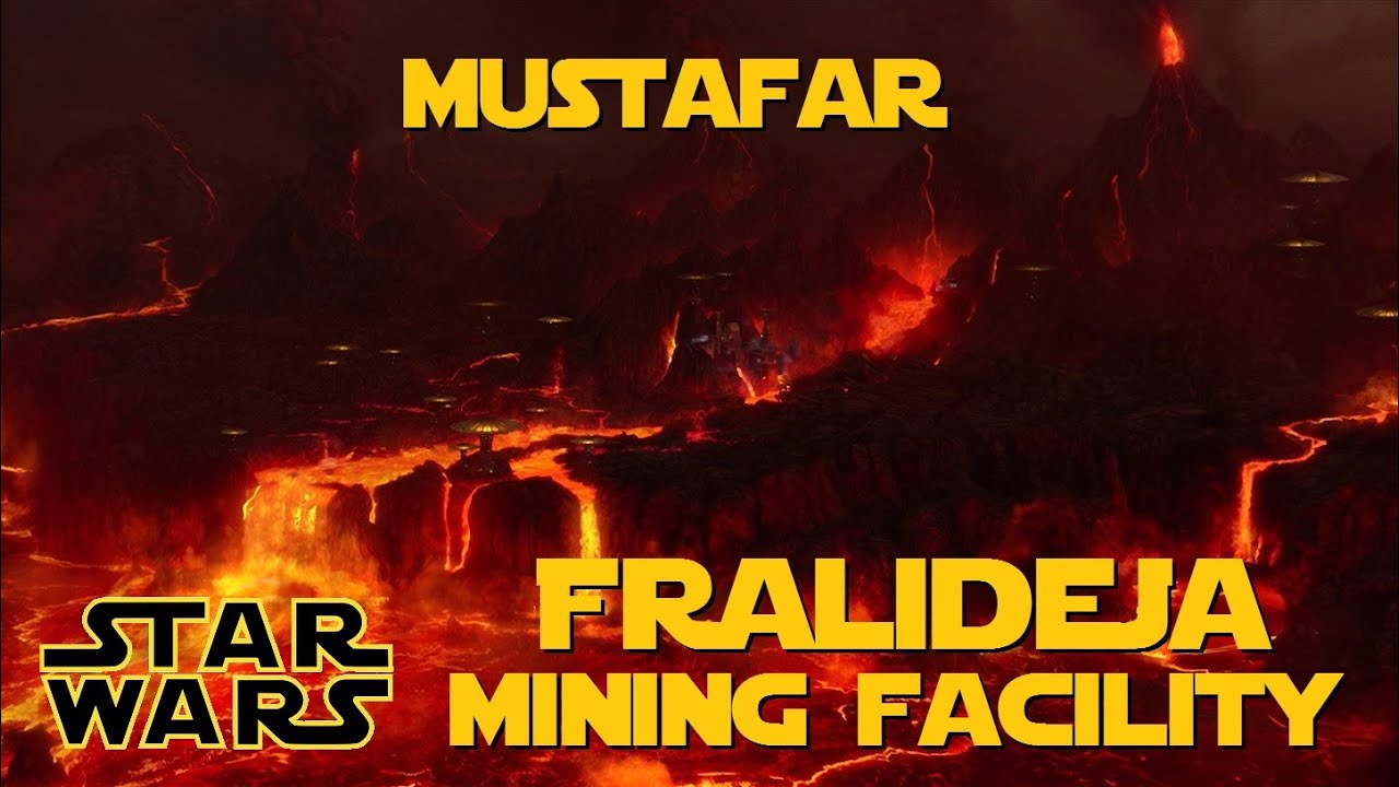 Mustafar Fralideja Mining Facility Star Wars Background