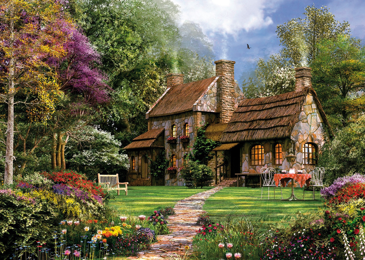 Related Pictures 3d Christmas Cottage Animated Wallpaper