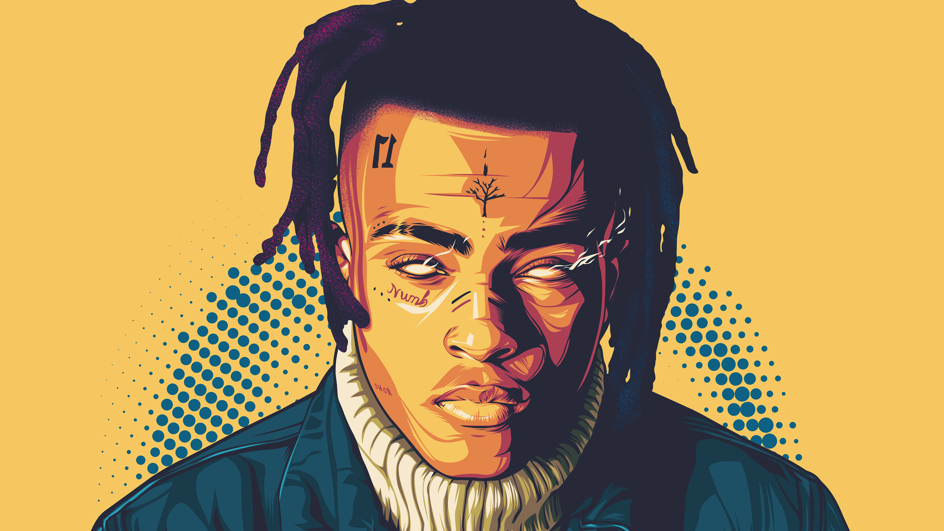 Xxxtentacion Digital Art 4k Laptop Full HD 1080p Wallpaper