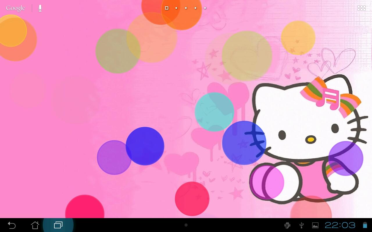 برنامه اندروید Hello Kitty Online Live Wallpaper  پارس هاب