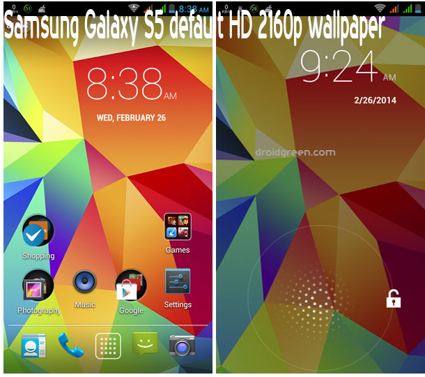 Galaxy S5 Default Stock Wallpaper To Set As Home Screen