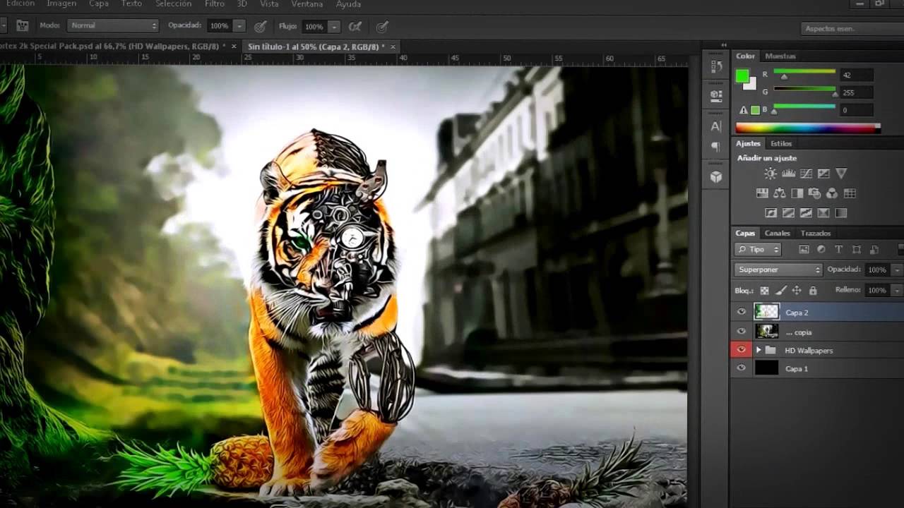 Tiger Wallpaper Edit Only Photoshop Paul Designs