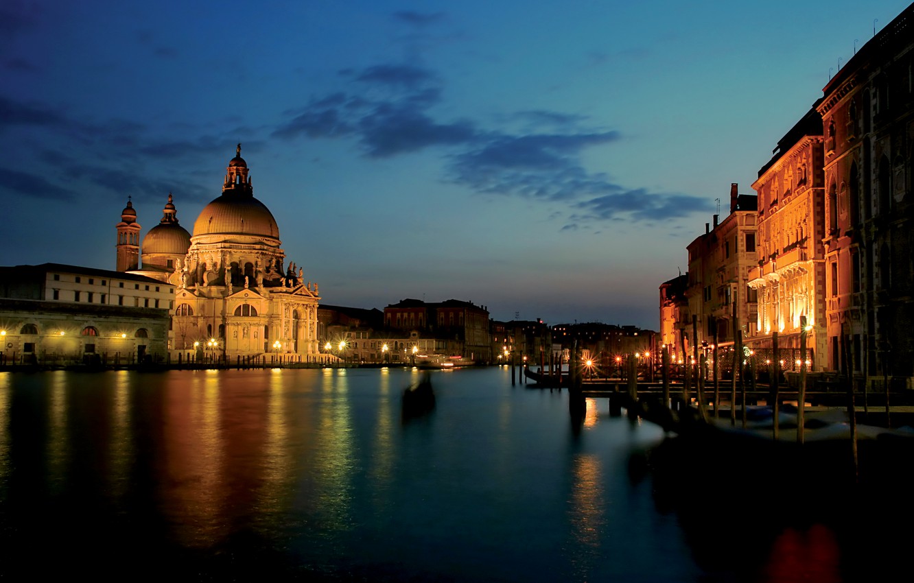 Wallpaper City The Lights Italy Venice Channel