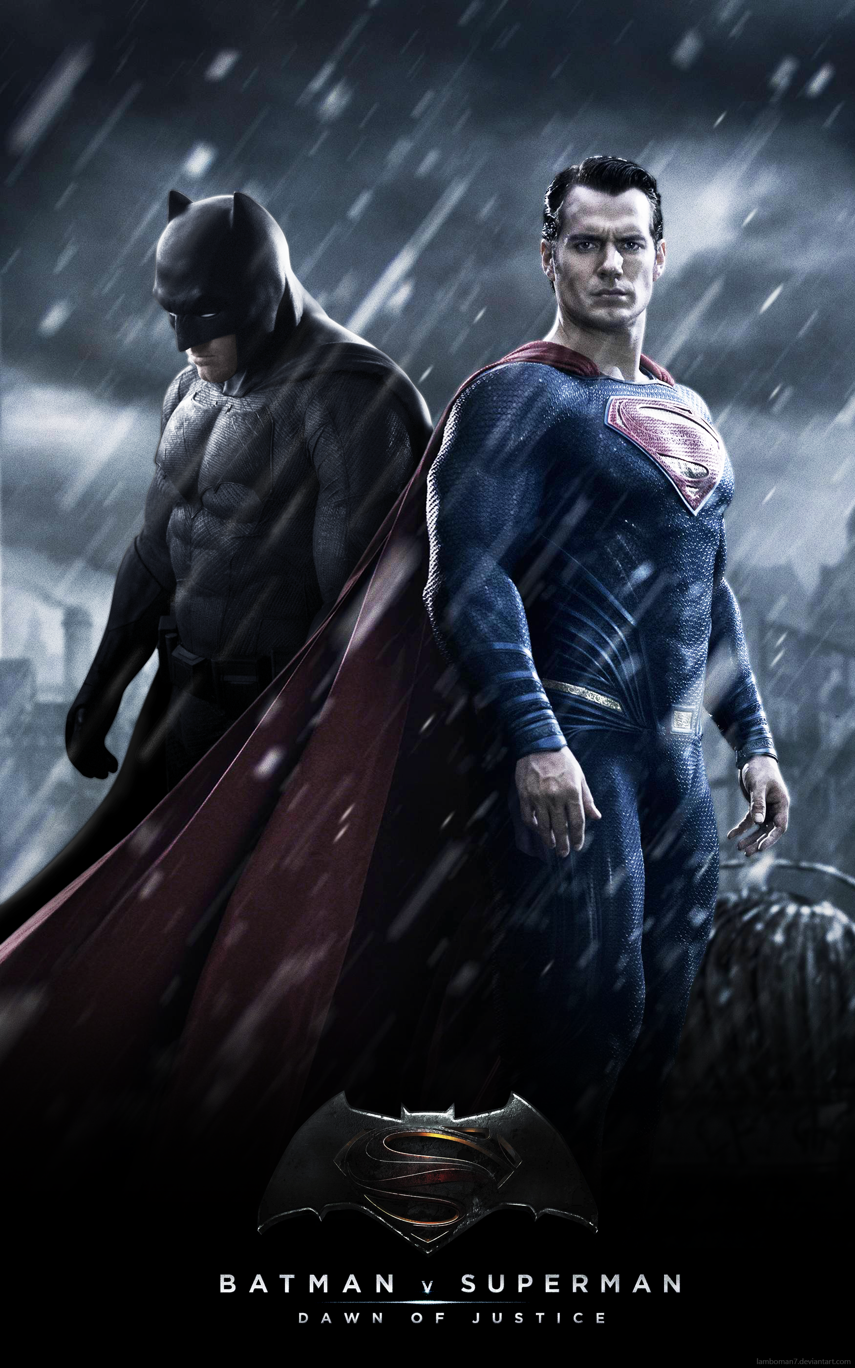 Batman V Superman Dawn Of Justice Poster By Lamboman7
