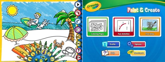 Crayola Paint Create Interactive iPad Coloring Book App For Kids