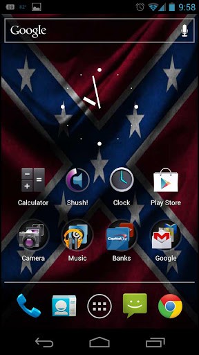 View bigger   Rebel Flag Live Wallpaper for Android screenshot