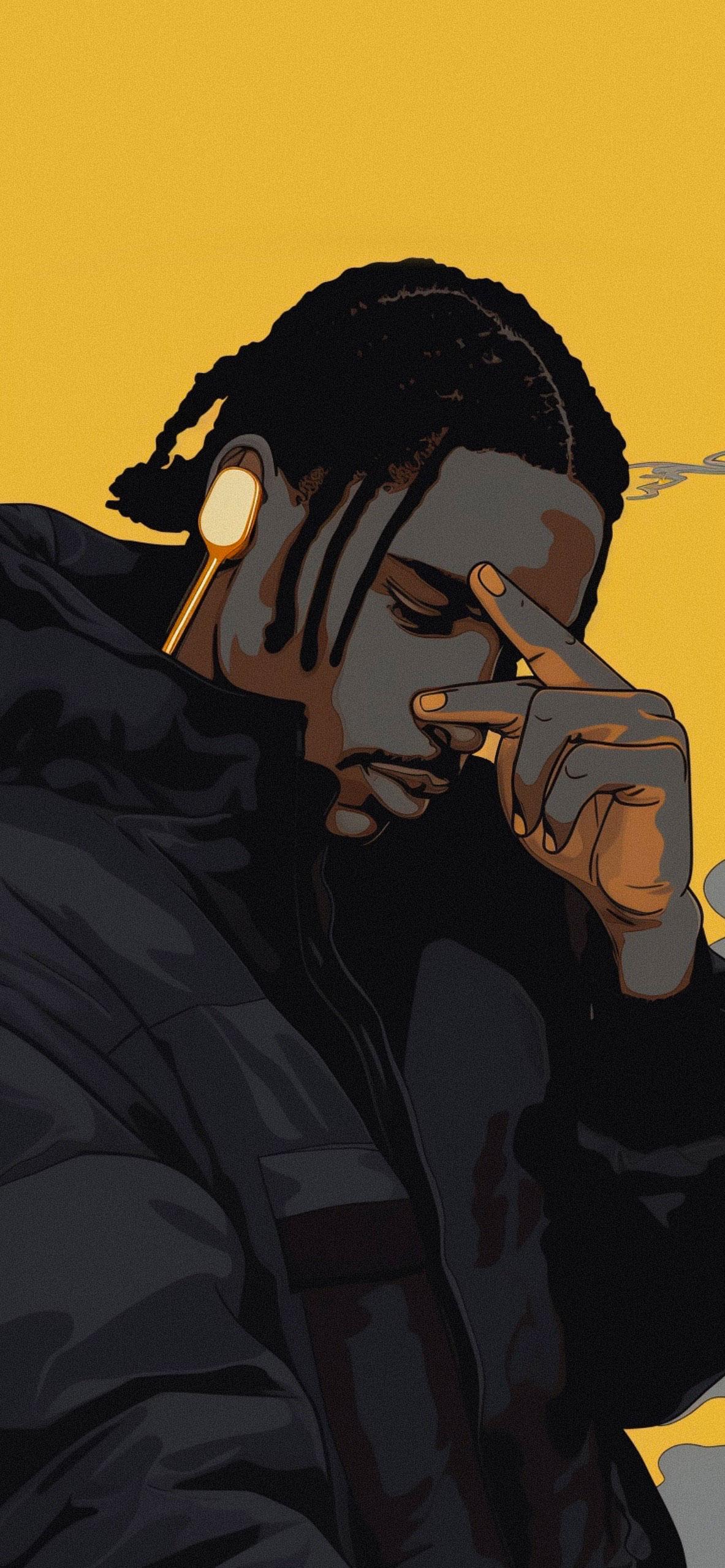 Cool A Ap Rocky Yellow Wallpaper Rapper Walls