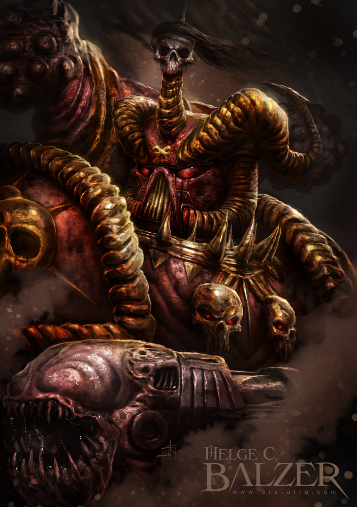 Chaos Space Marine by helgecbalzer on