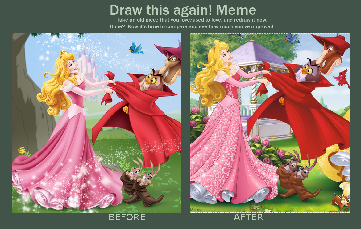 Draw This Again Meme Dp Style Disney Princess Photo