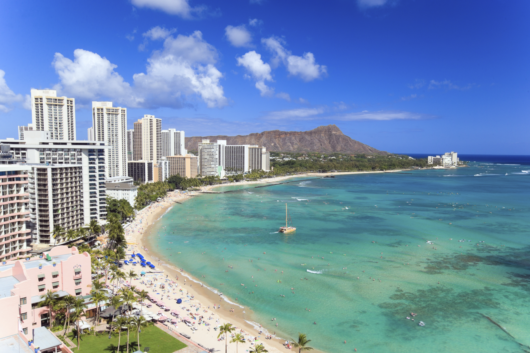 Waikiki Beach Dusk HD Wallpaper 1080p Picture