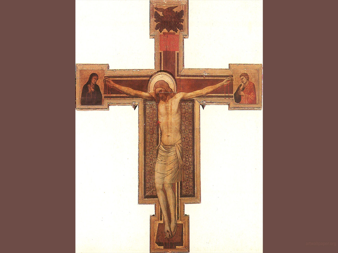 Crucifix Di Bondone Giotto Wallpaper