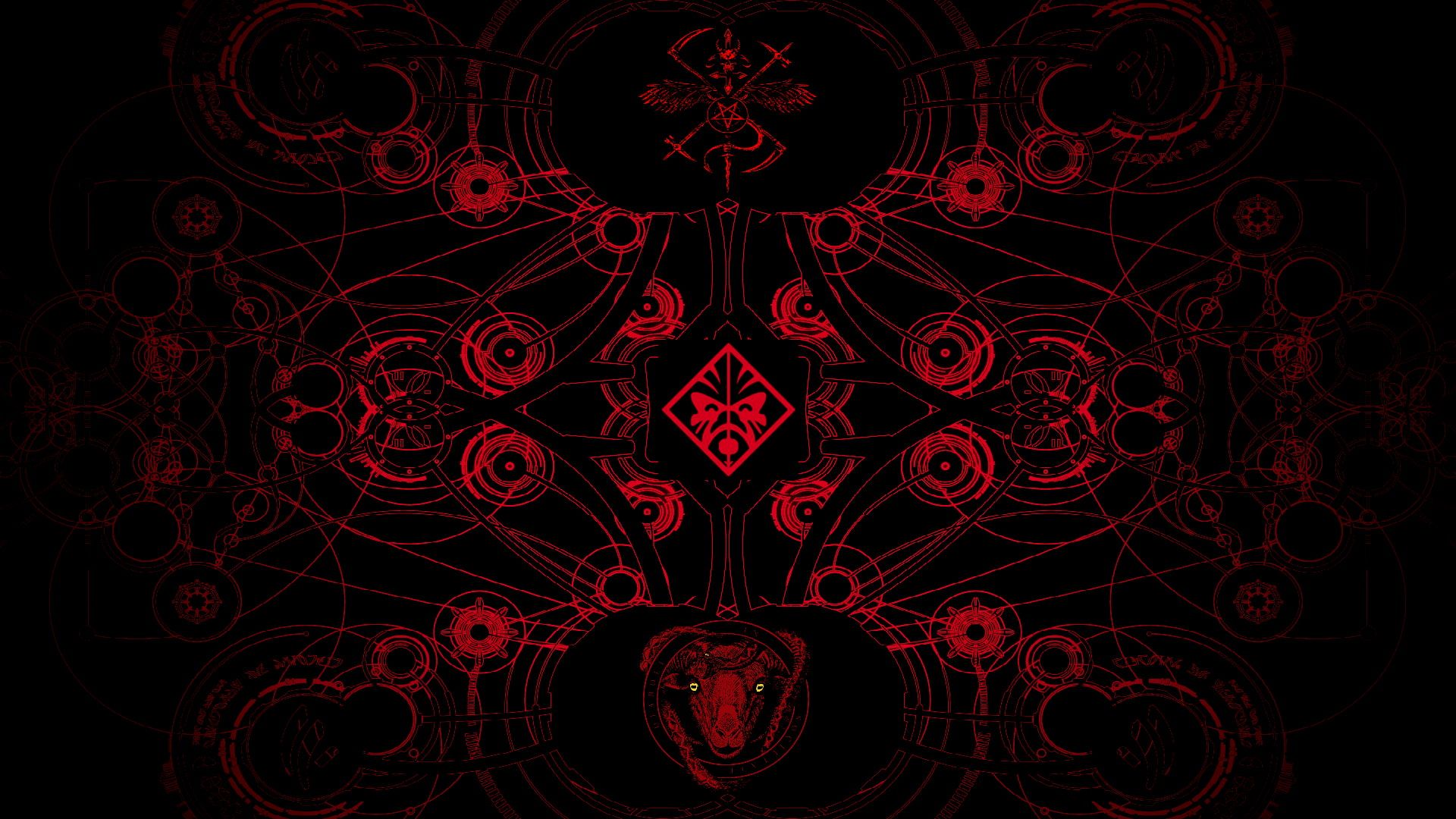 Satan Red And Black Abstract Hp Omen 1080p Wallpaper
