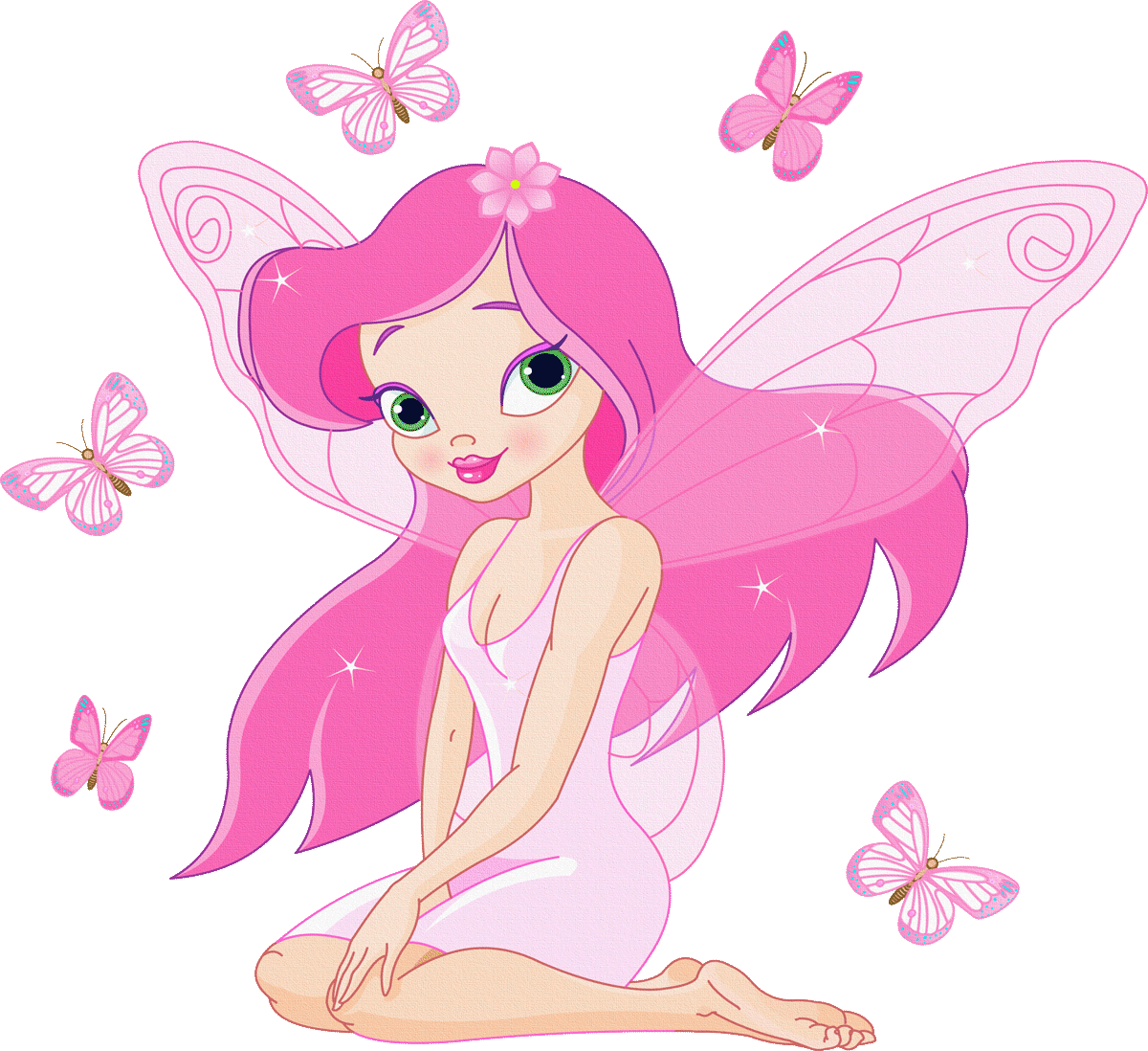 pink flying fairy