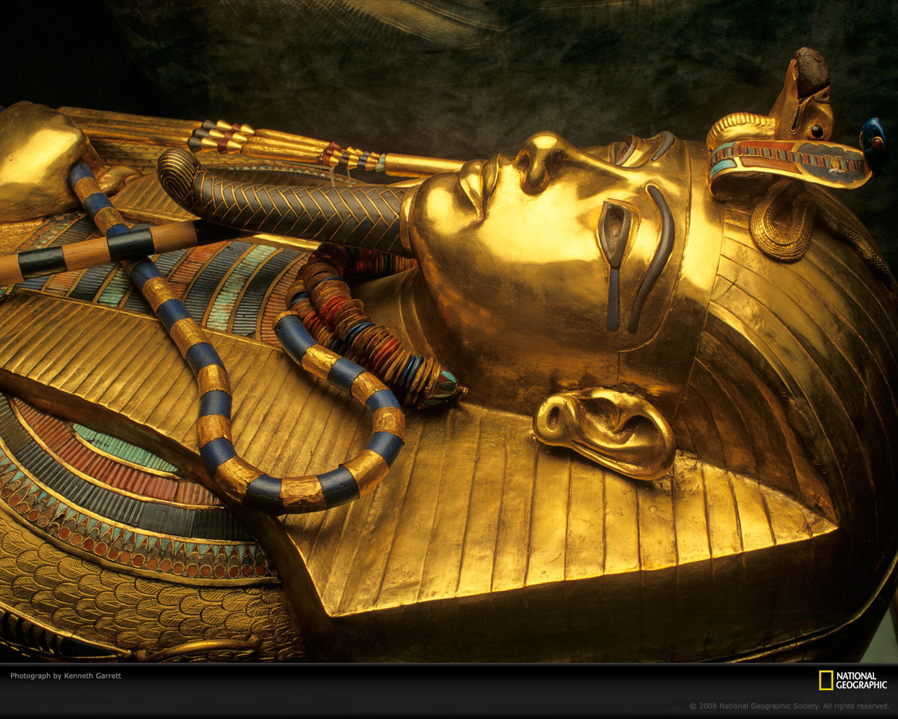 King Tut Sarcophagus Kings And Queens Wallpaper