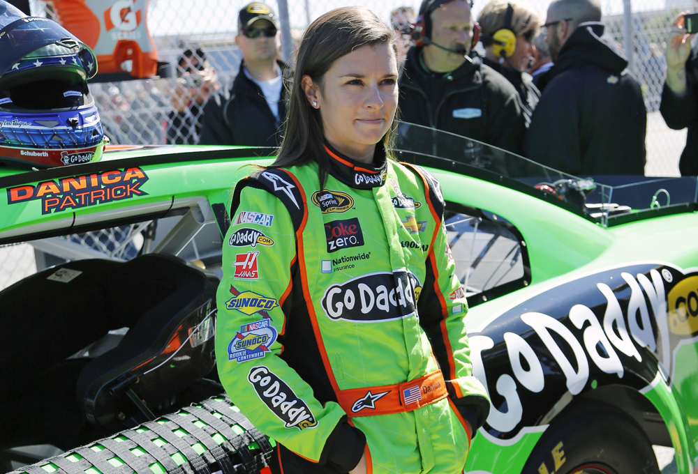 Danica Patrick Stands By Her Car On Pit Road After Qualifying For The