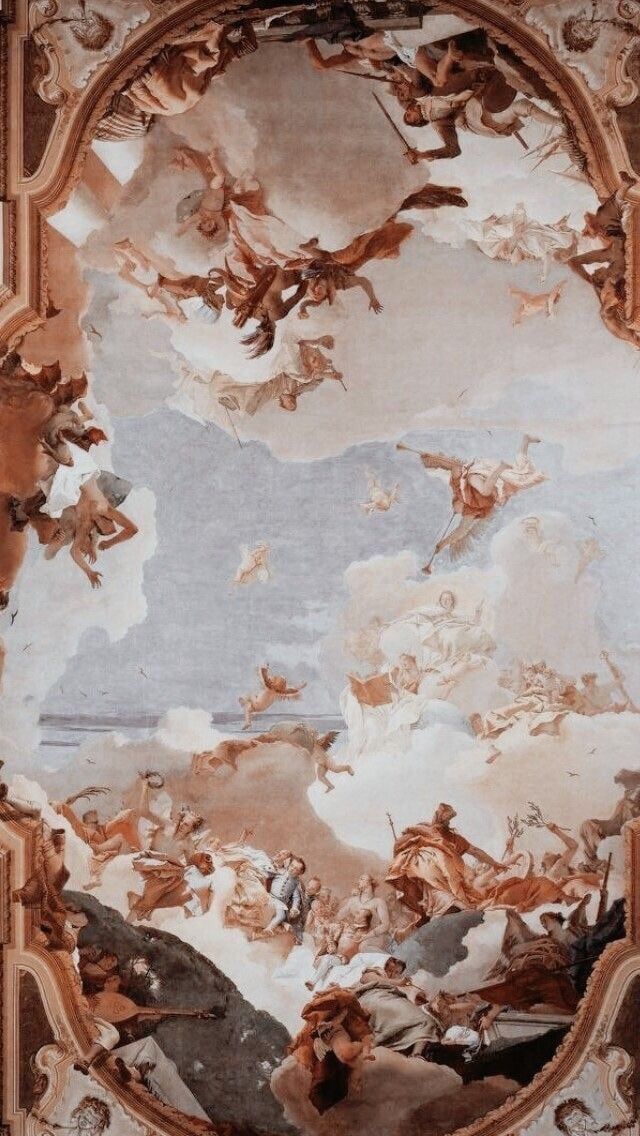 Renaissance art wallpaper Aesthetic painting Angel wallpaper 640x1136