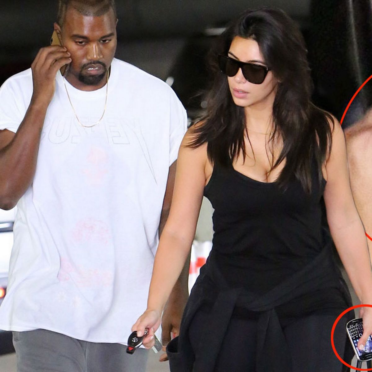 Kim Kardashian S Phone Background Is Loving Photo With Kanye West