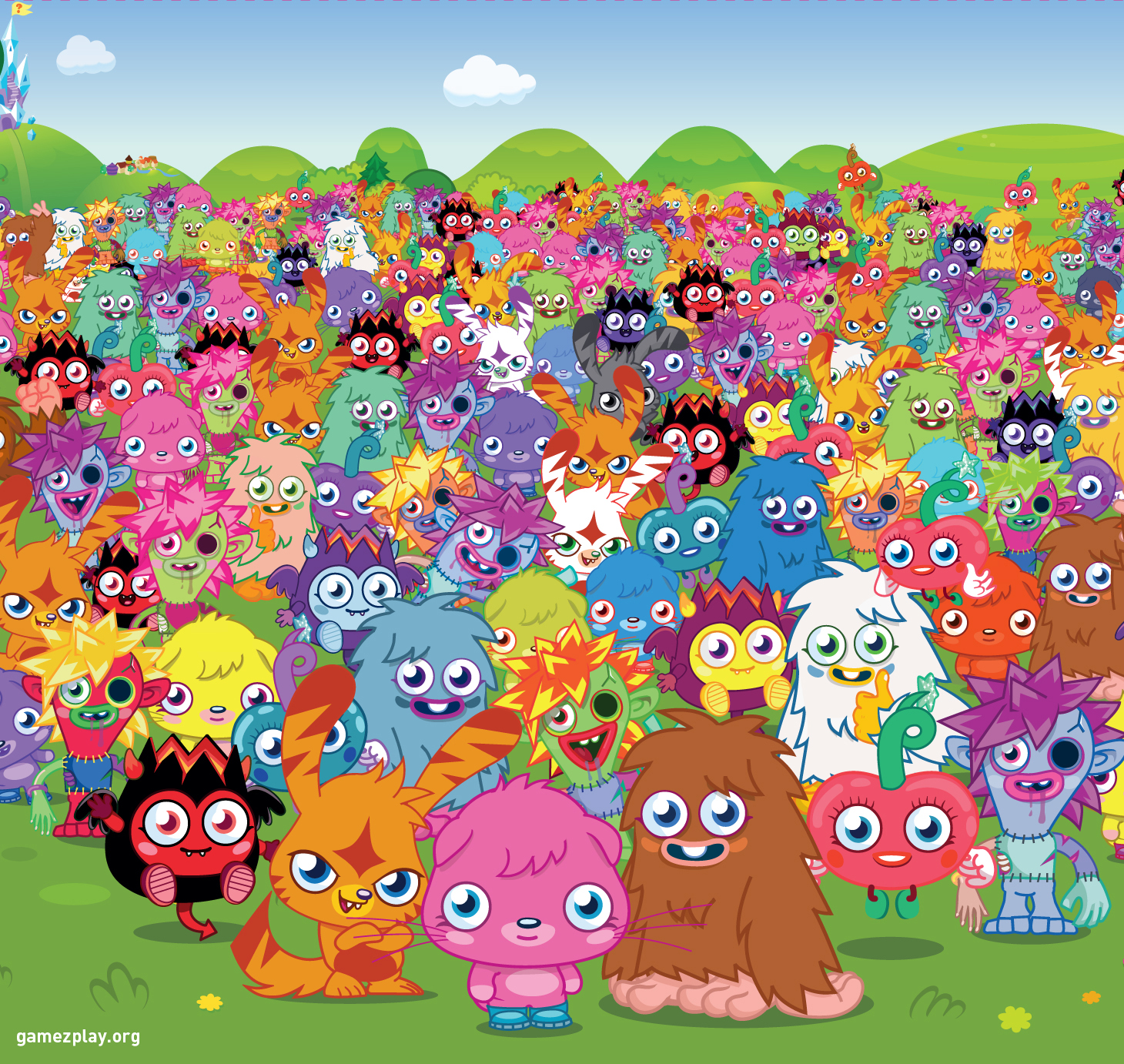 Free Moshi Monsters poster download   A million Monsters theres not 1460x1382