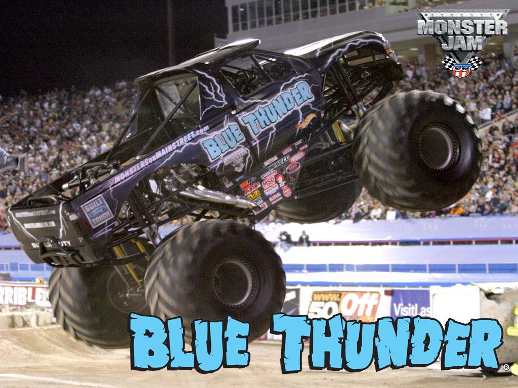 Blue Thunder Monster Truck Wallpaper HD