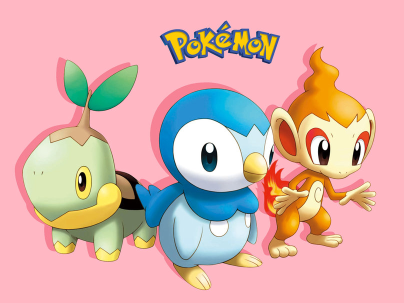 Turtwig Chimchar Piplup Wallpaper