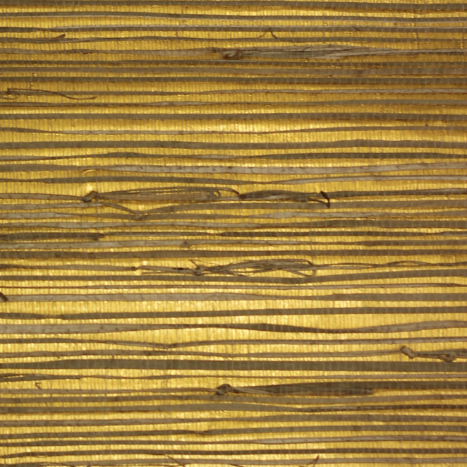 Natural gold metallic sisal grasscloth Wallpaper