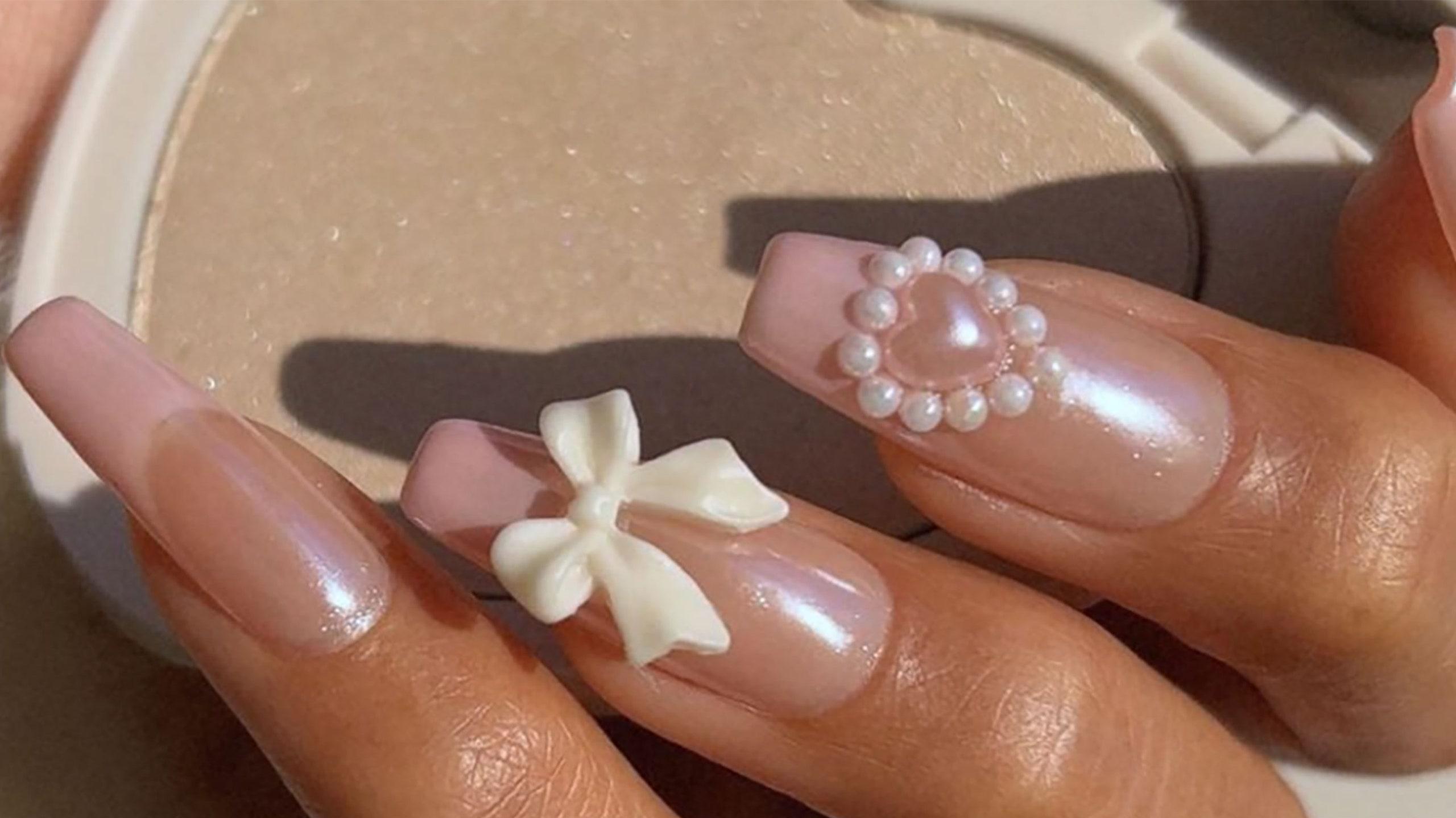 Coquette Nails Are Taking Off On TikTok Glamour UK