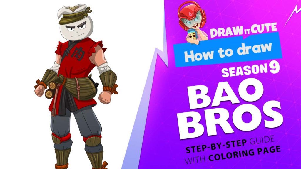 How To Draw Bao Bros Fortnite Season It Cute