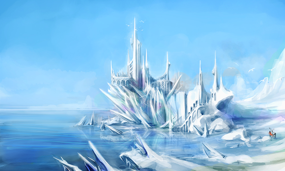 Frozen Ice Castle Background By Jingleko D71nll4 Jpg