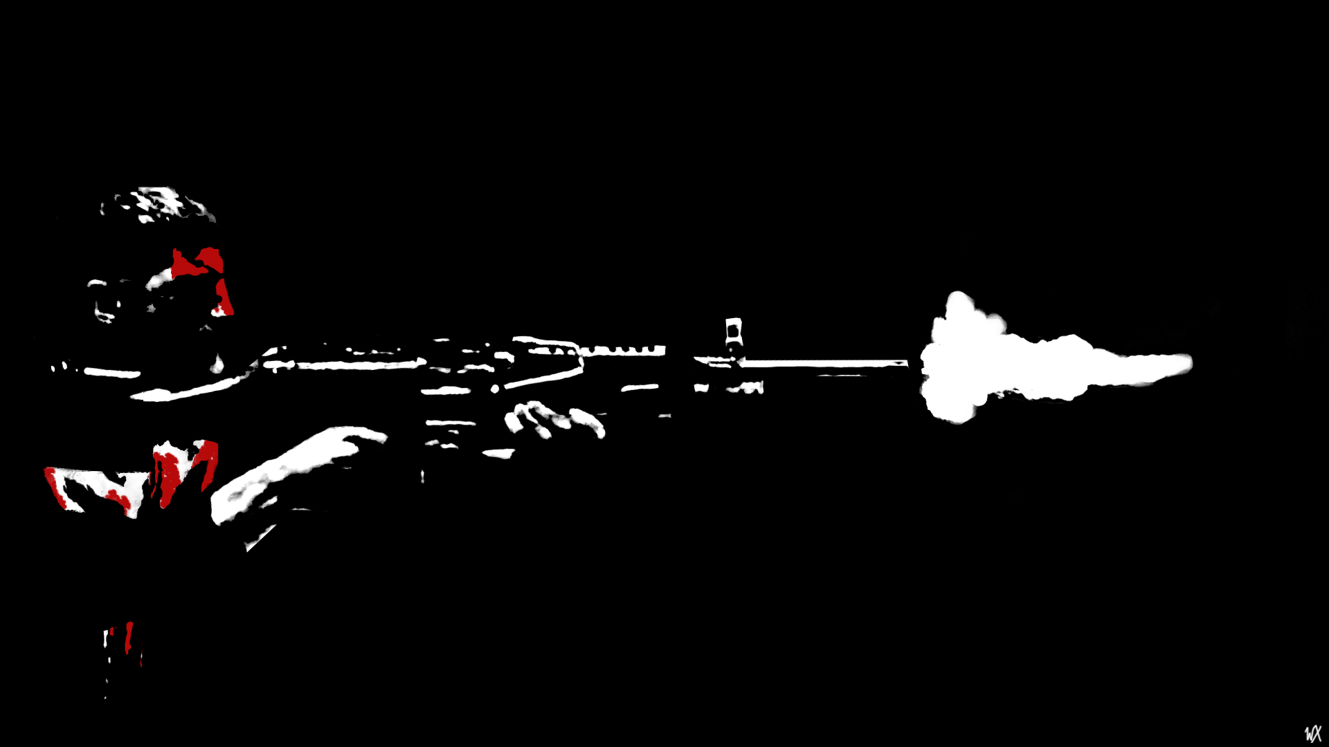 Punisher M249 Wallpaper Defenders