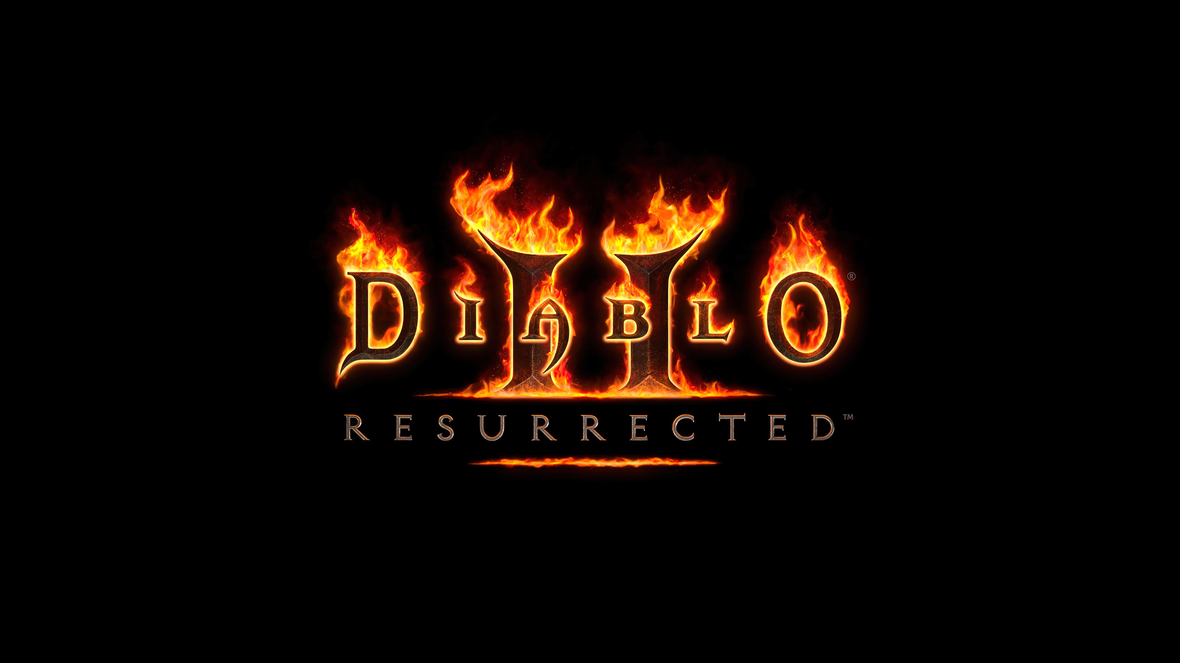 Diablo Resurrected Logo Wallpaper 4k