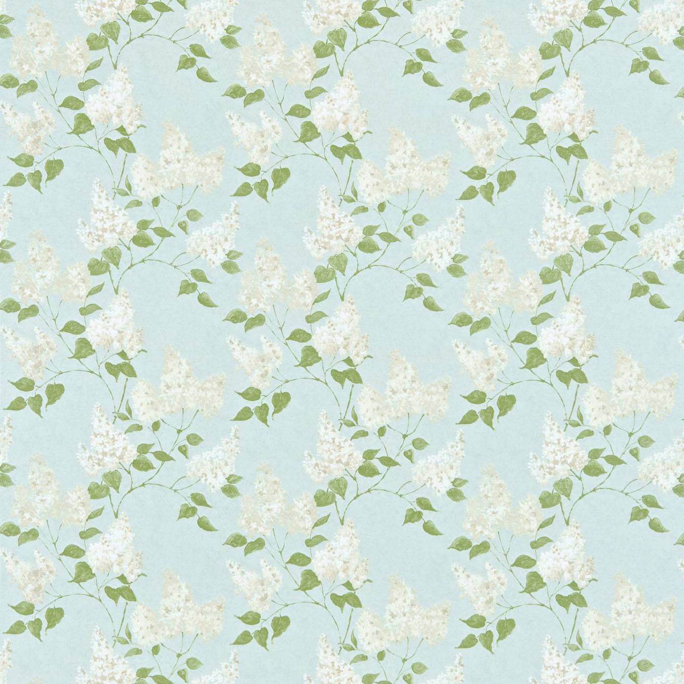 Fabrics Wallpaper Collection Lilacs Fabric Duckegg Ivory