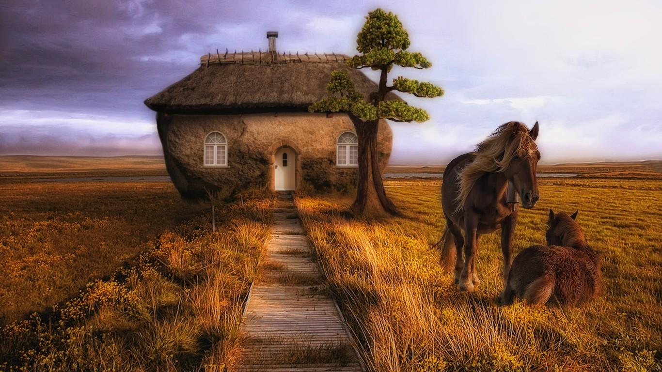 Country Farmhouse Wallpaper HD