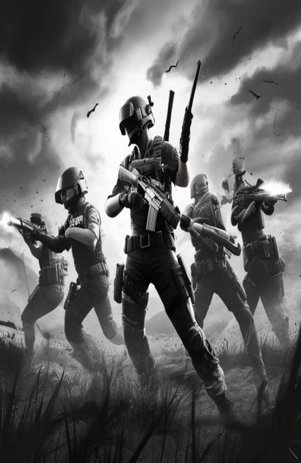 Black And White Pubg Wallpaper
