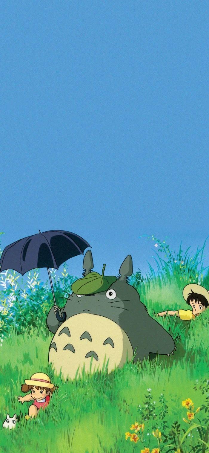 iPhone Pro Max Wallpaper My Neighbor Totoro Ghibli artwork