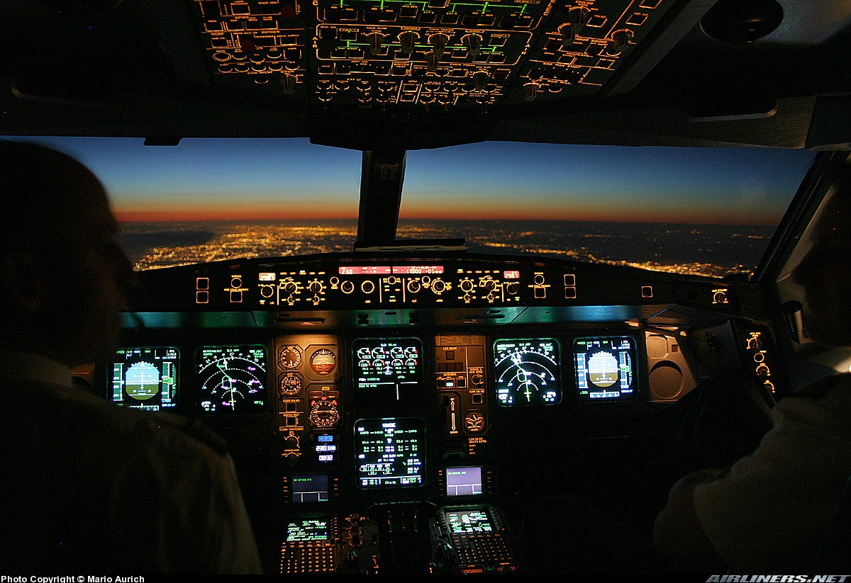 Jet Airlines Airbus A340 Cockpit