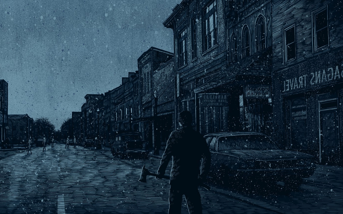 Silent Hill Snow Car Nurses Digital Art Video Games