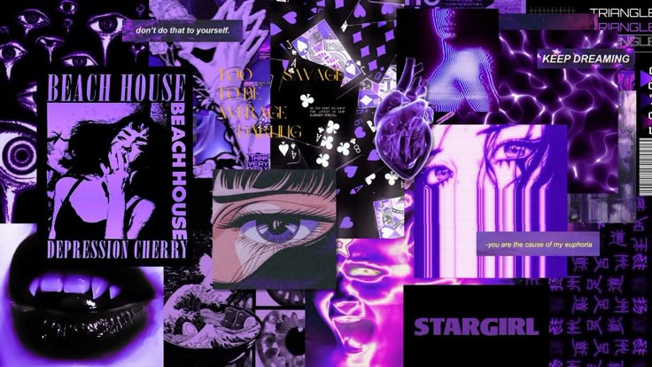 Purple Aesthetic Desktop Wallpaper