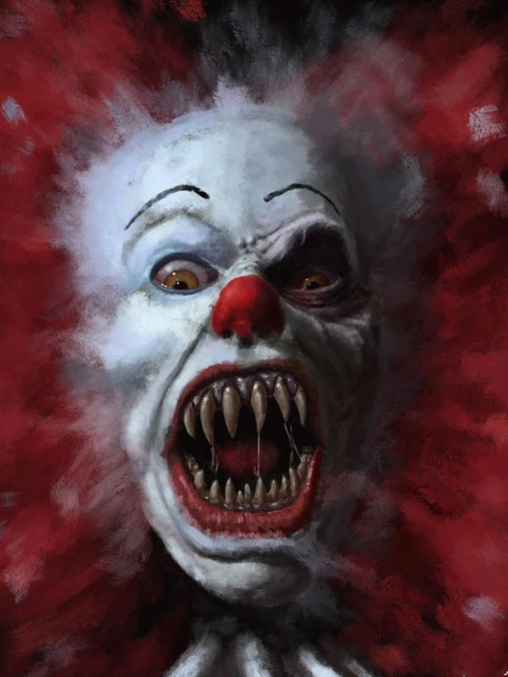 Evil Clown Clowns Stephen King Killer Art Hate