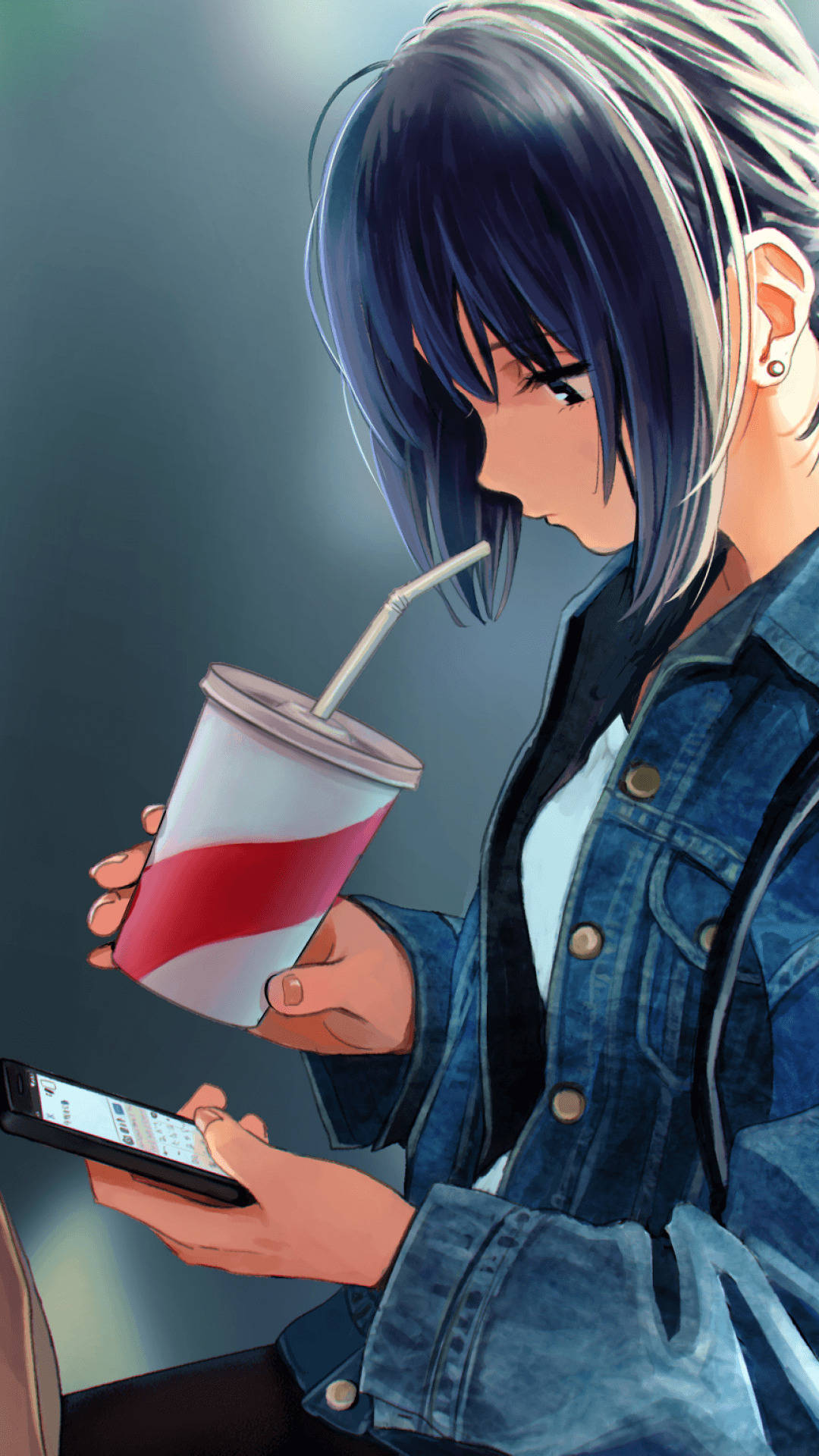 Cute Anime Girl iPhone Wallpaper