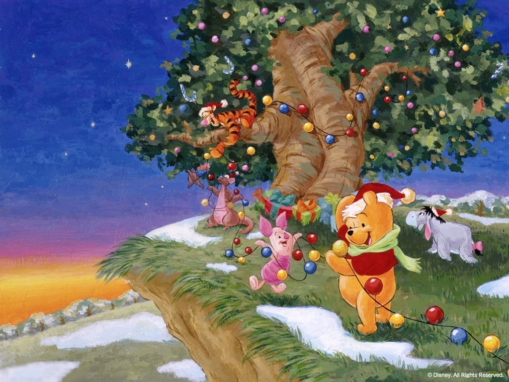 The Pooh Christmas Winnie Wallpaper