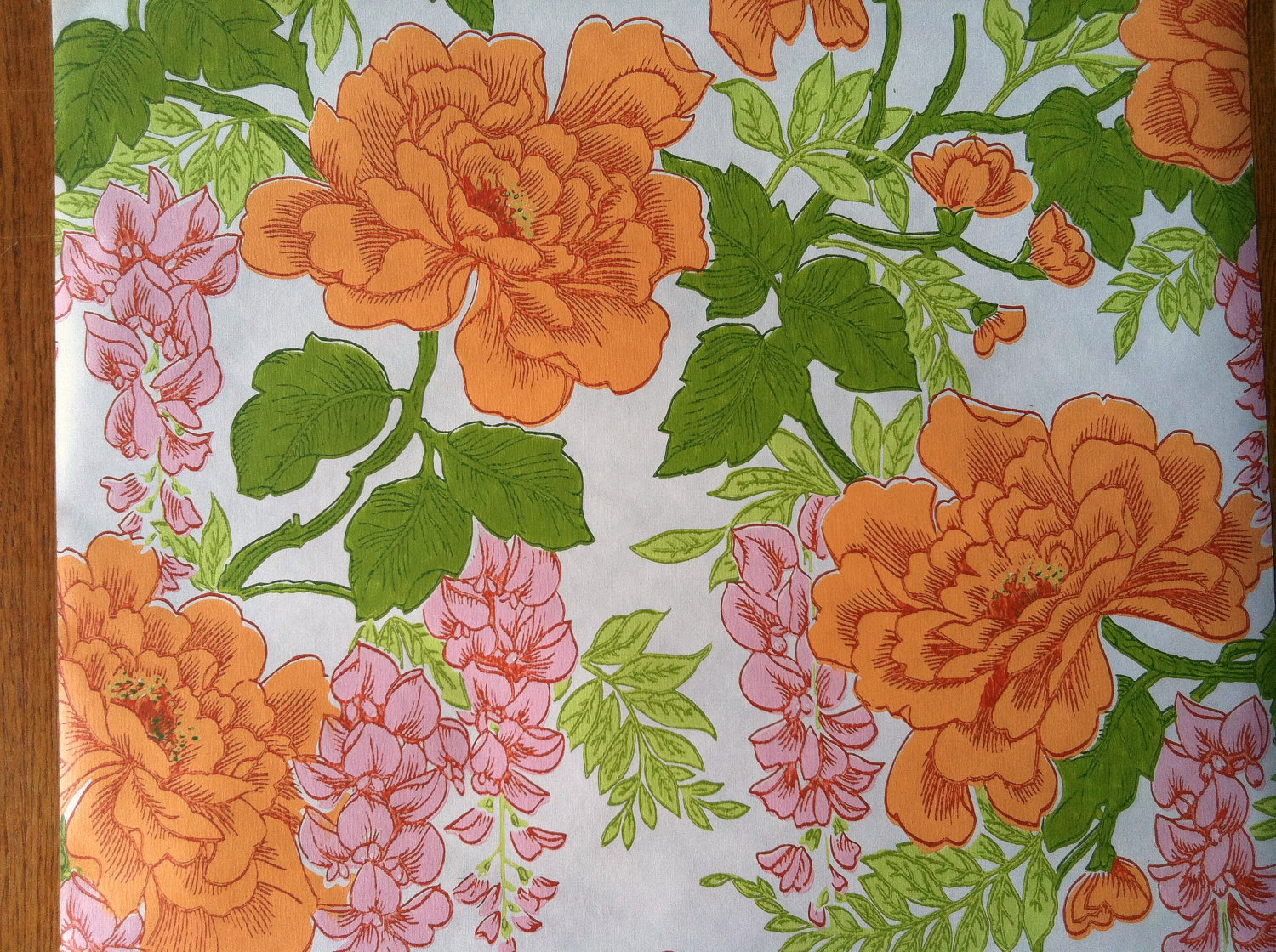Items Similar To Vintage 1960s Wallpaper Succulent Floral By Birge