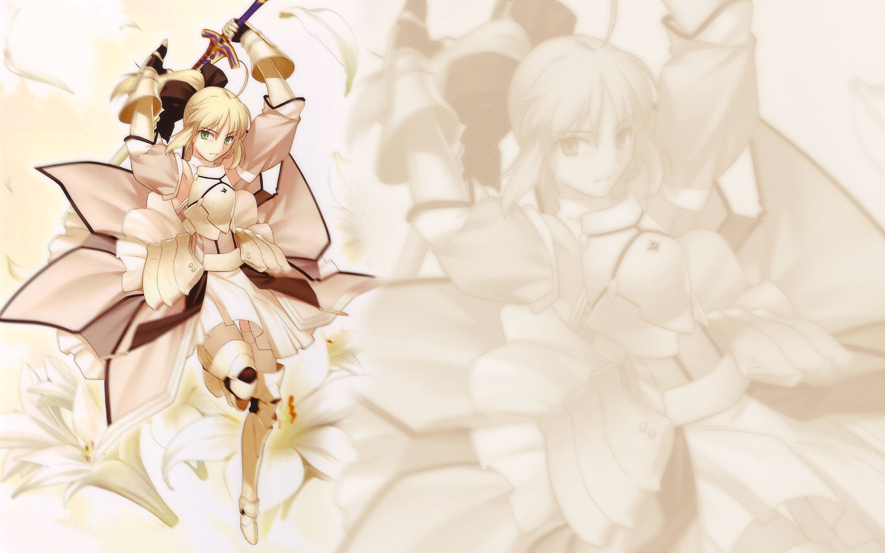 Saber Lily Fate Stay Night Wallpaper