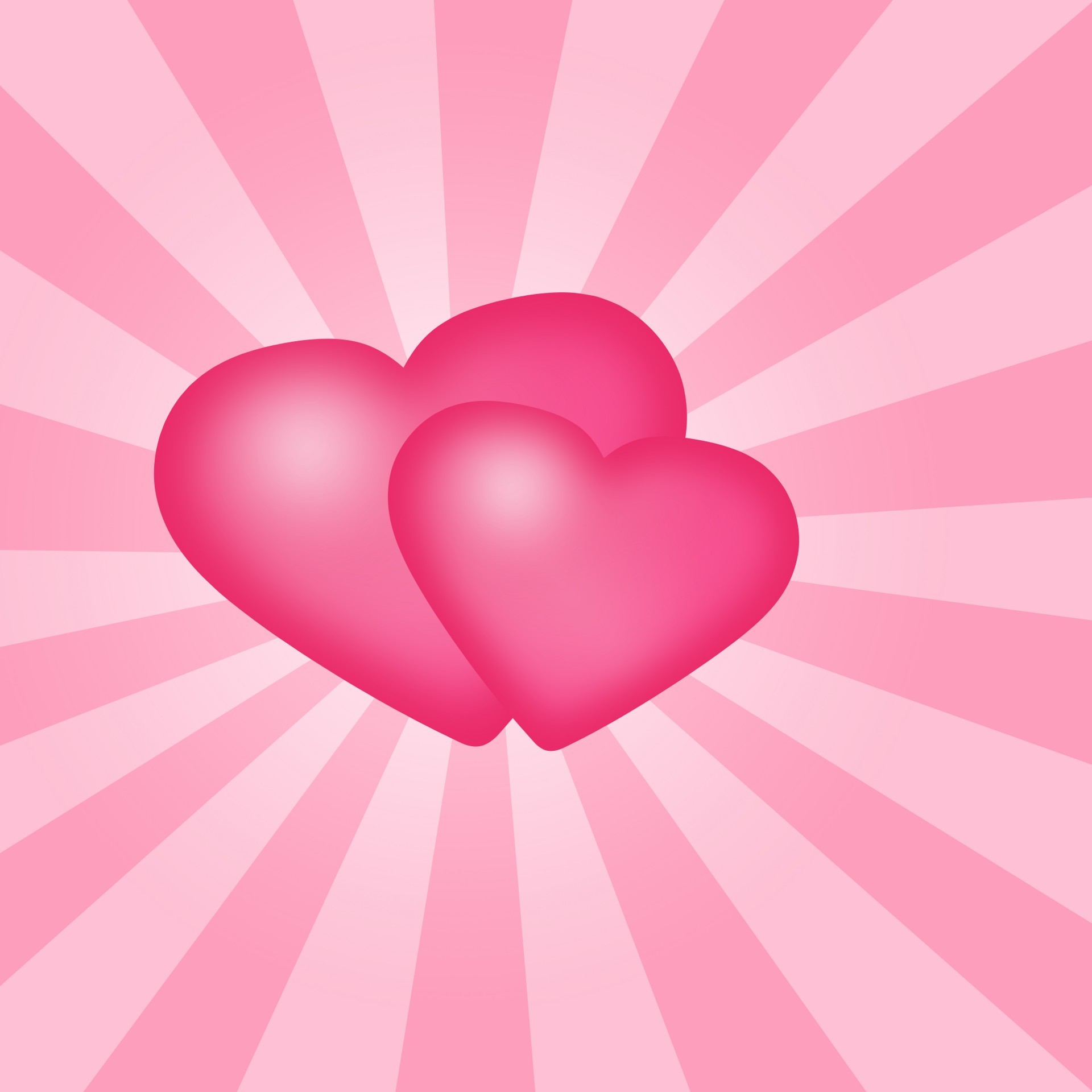 Pink Hearts Background Wallpaper
