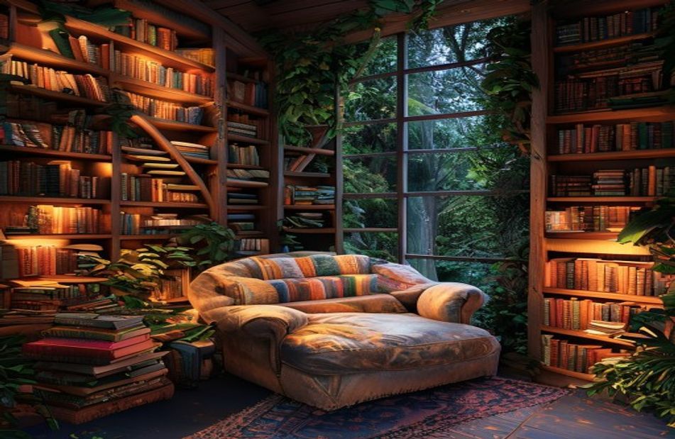 Library Wallpaper Image