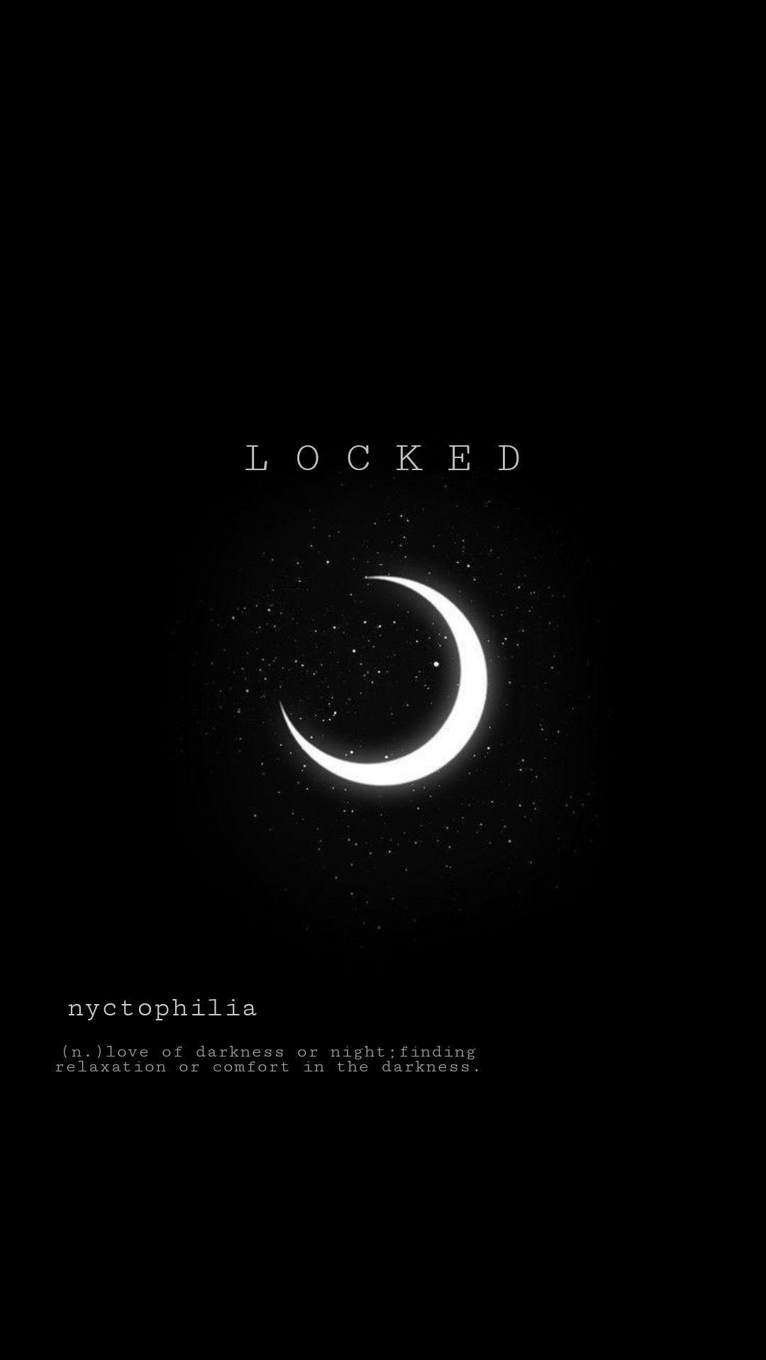 Aesthetic Black Wallpaper For Lockscreen In Tiny Quotes