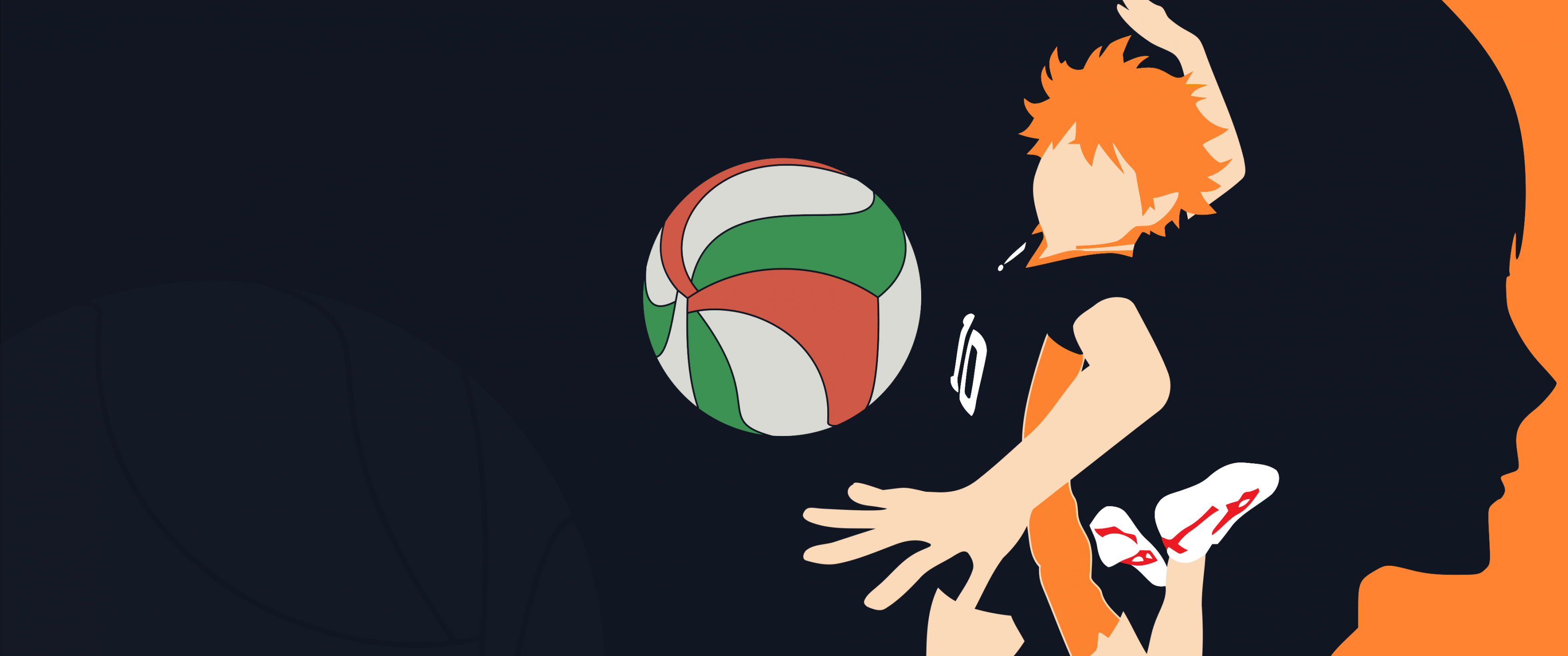 Shoyo Hinata Wallpaper 4k Minimalist Haikyuu Faceless
