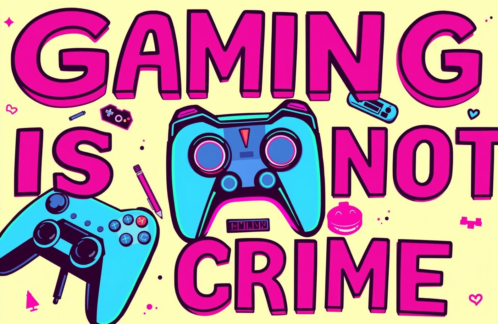 Gaming Is Not A Crime Wallpaper