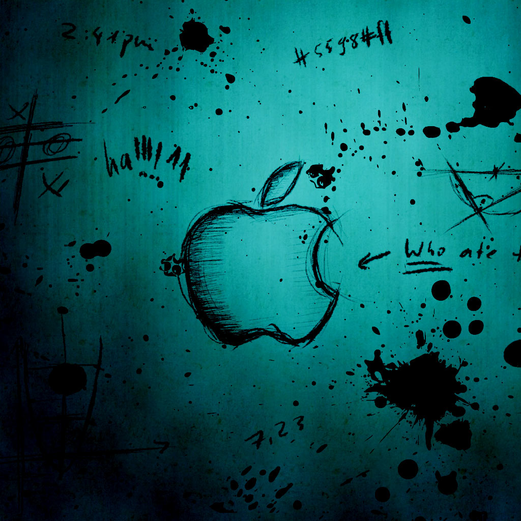 Dirty Apple iPad Wallpaper To