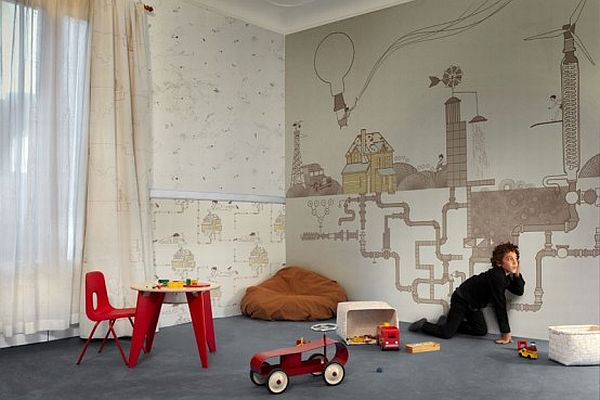 kids room wallpaper Wallpaper for the Kids Room by Tres Tintas 600x400