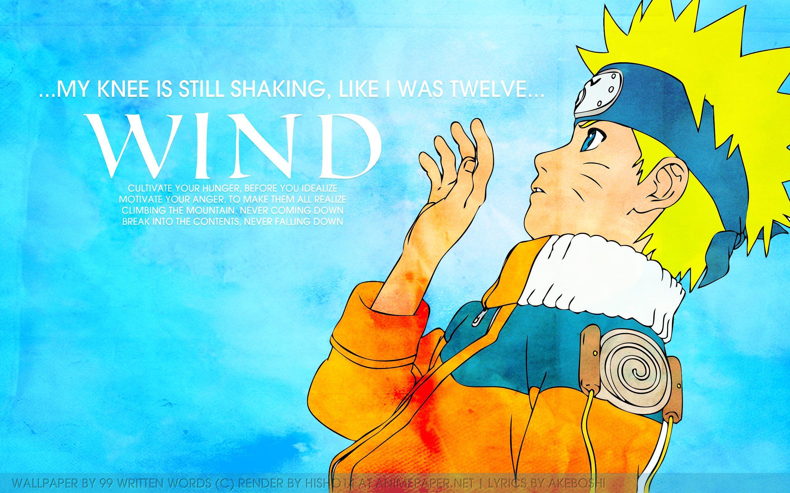 Naruto Wind Puter Wallpaper Desktop Background Id